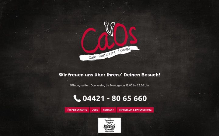 Screenshot of caos-wilhelmshaven.de