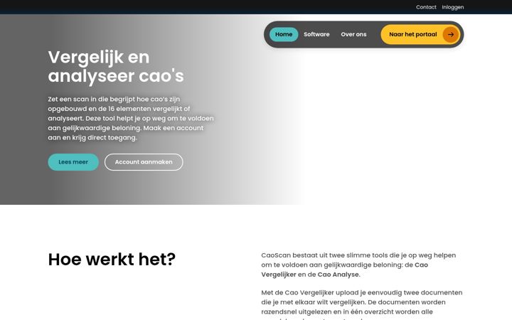 Screenshot of caoscan.nl