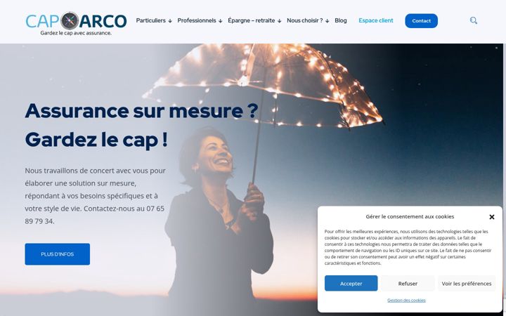 Zrzut ekranu cap-arco.fr