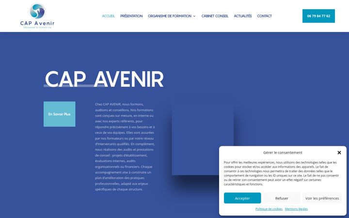 Screenshot of cap-avenir.fr