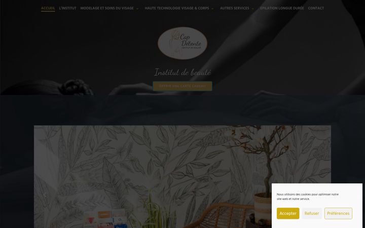 Screenshot of cap-detente.com