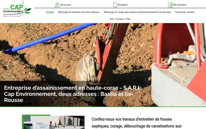 Screenshot of cap-environnement.fr
