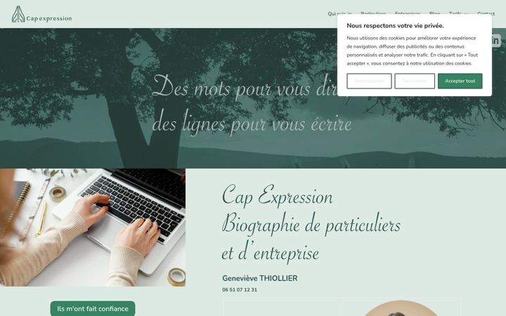Zrzut ekranu cap-expression.fr