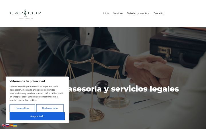 Screenshot of cap-i-cor.com
