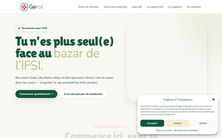 Screenshot of cap-ide.fr