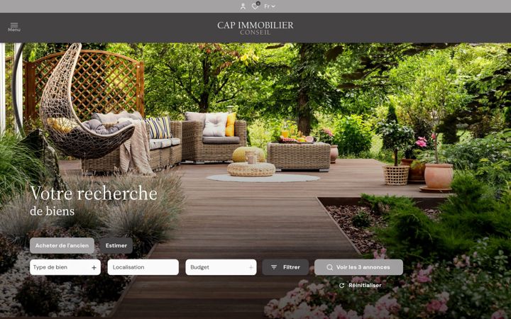 Screenshot of cap-immobilier-conseil.com