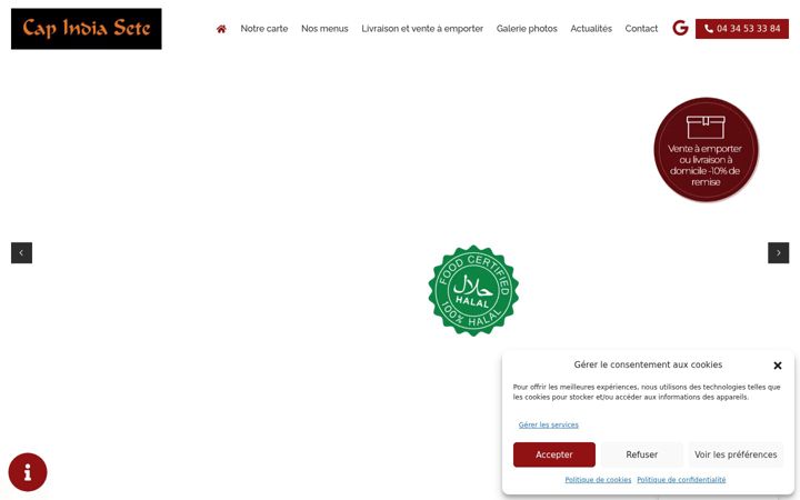Zrzut ekranu cap-india-sete.fr