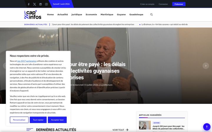 Zrzut ekranu cap-infos.fr