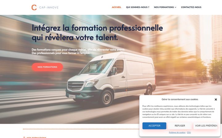 Zrzut ekranu cap-innove.fr
