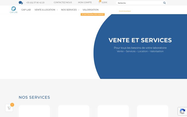 Zrzut ekranu cap-lab.fr