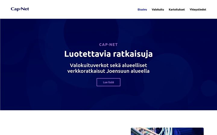 Screenshot of cap-net.fi