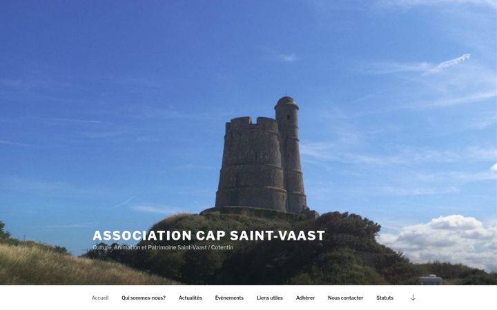 Screenshot of cap-saint-vaast.fr