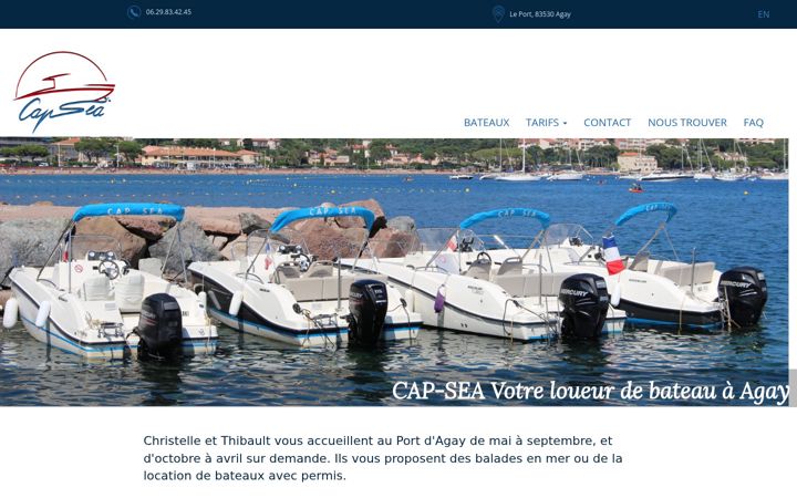 Screenshot of cap-sea.com
