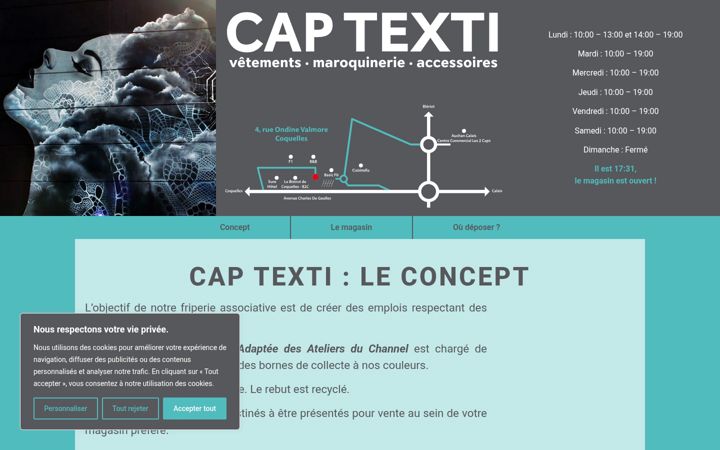 Zrzut ekranu cap-texti.fr