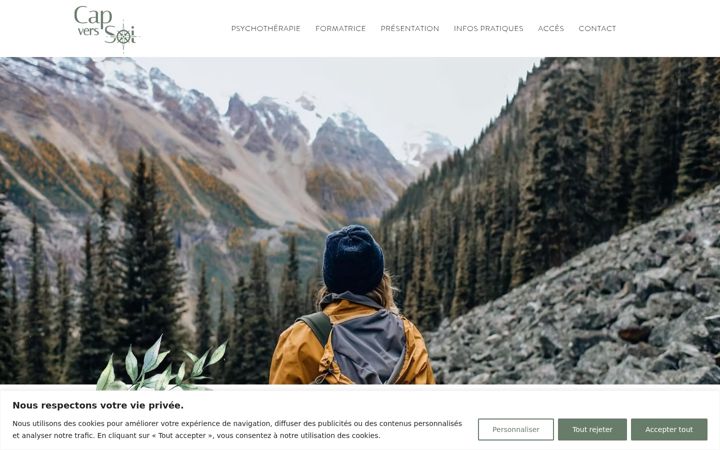 Screenshot of cap-vers-soi.ch