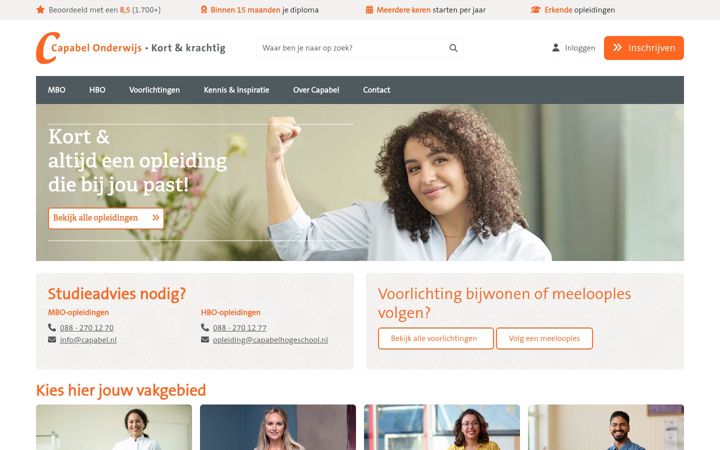 Screenshot of capabel.nl