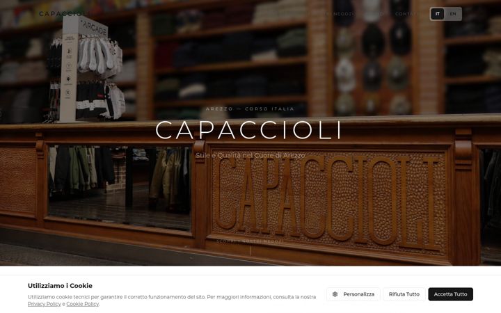 Screenshot of capacciolisrl.com