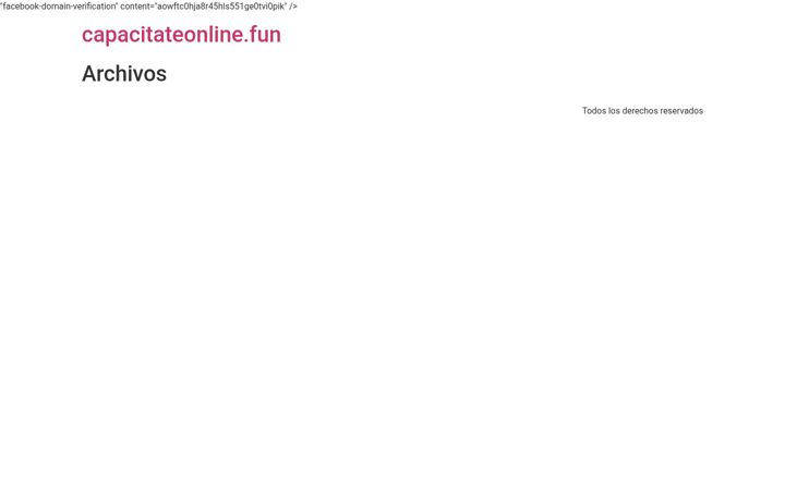 Screenshot of capacitateonline.fun