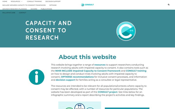 Screenshot of capacityconsentresearch.com