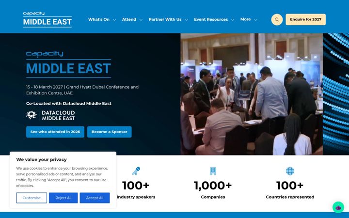 Screenshot of capacitymiddleeast.com