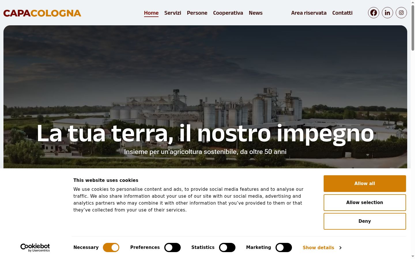 Snímka obrazovky banera súhlasu zobrazeného pred akoukoľvek interakciou