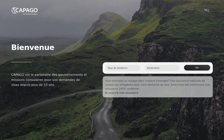Screenshot of capago.eu