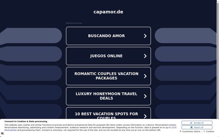 Screenshot of capamor.de