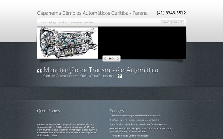 Screenshot stránky capanemacambiosautomaticos.com.br