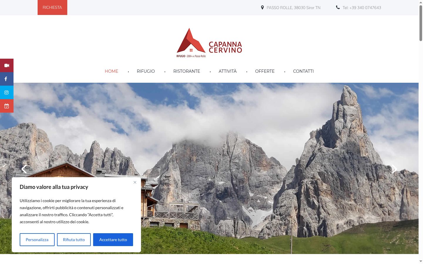 Screenshot tal-banner tal-kunsens muri qabel kwalunkwe interazzjoni