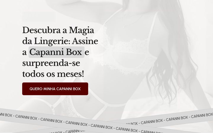Screenshot stránky capannibox.com.br