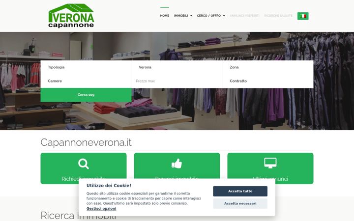Screenshot of capannoneverona.it