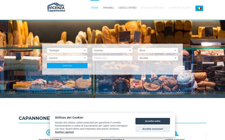 Screenshot of capannonevicenza.it