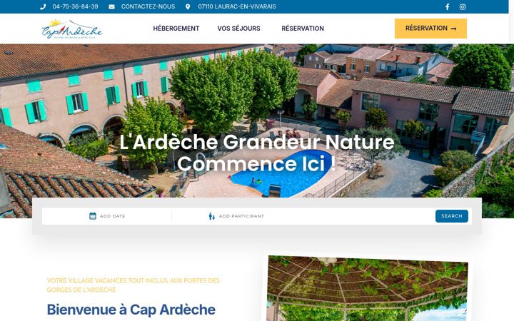 Screenshot of capardeche.com
