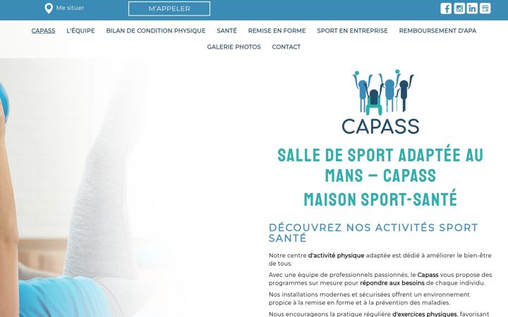 Screenshot of capass-sport-sante.com