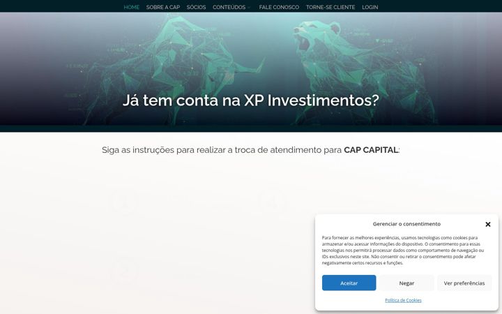 Screenshot stránky capcapital.com.br