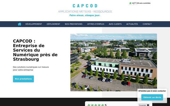 Screenshot of capcod-avis.fr