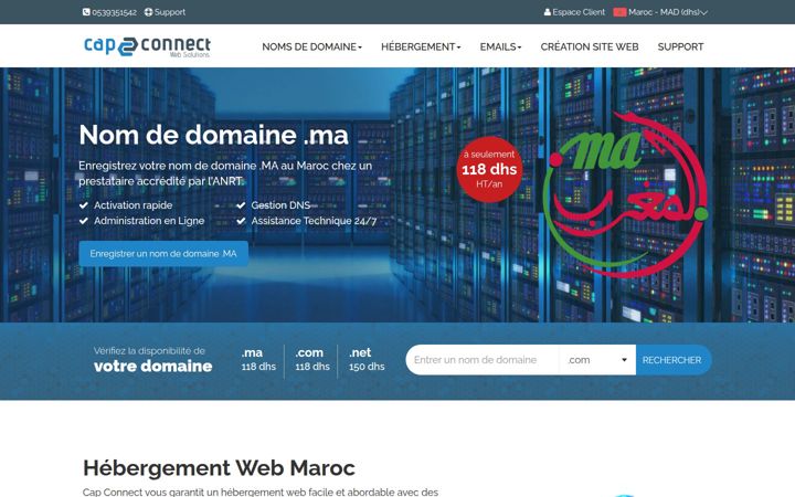 Zrzut ekranu capconnect.com