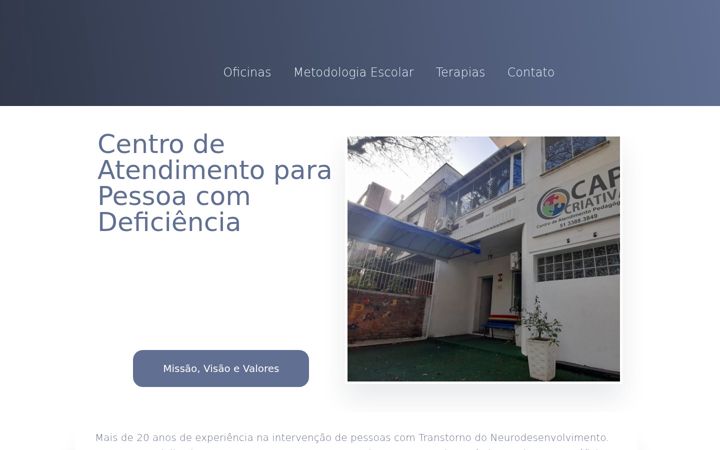 Screenshot of capcriativa.com.br