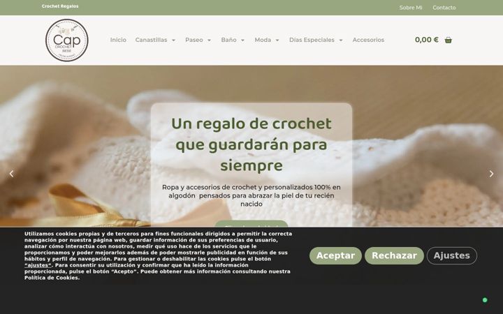 Screenshot of capcrochet.es
