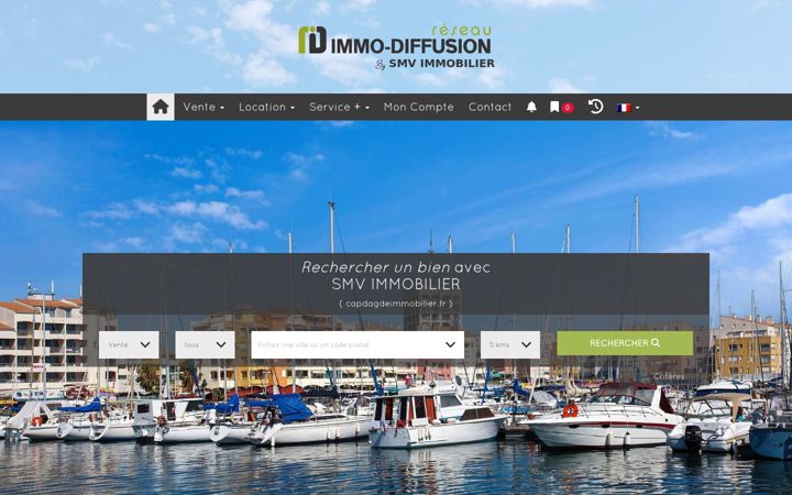 Screenshot του capdagdeimmobilier.fr