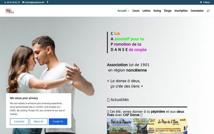 Screenshot di capdanse.net