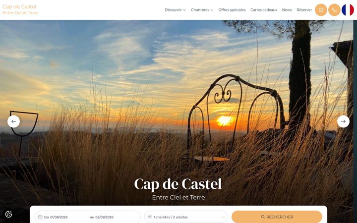 Screenshot of capdecastel.com