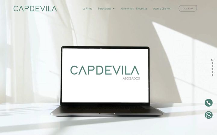 Screenshot of capdevilaabogados.es