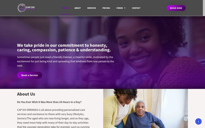 Screenshot of capdoerrands.com