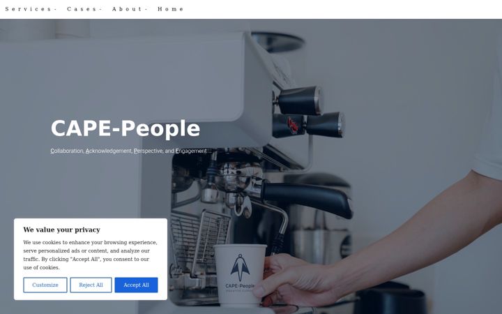 Screenshot of cape-people.dk