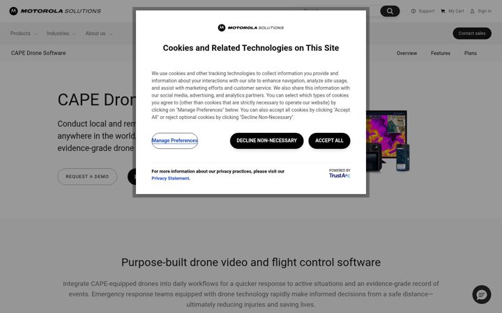 Screenshot of cape.com