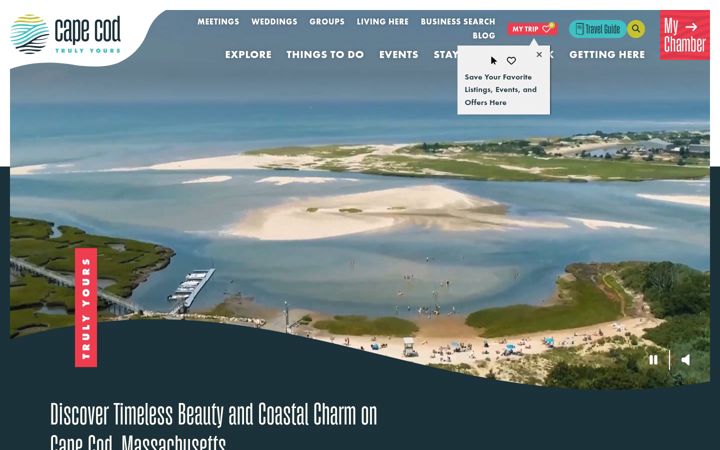 Screenshot of capecodchamber.org
