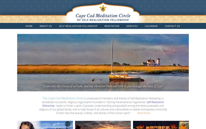 Screenshot of capecodmeditation-srf.org