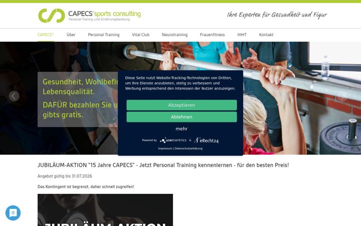 Screenshot of capecs.net