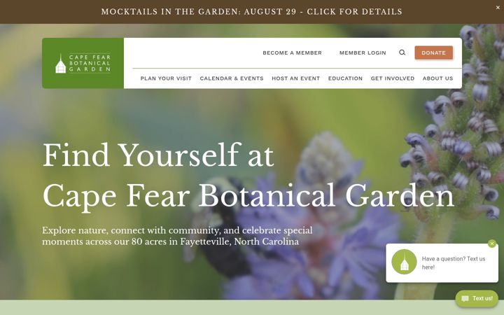Screenshot του capefearbg.org